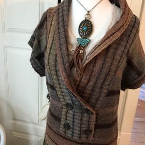 Beautiful Earth Tone Sweater Overlay